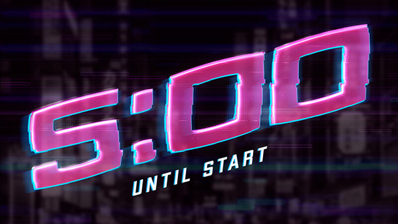 Pink Cyber Glitch Countdown